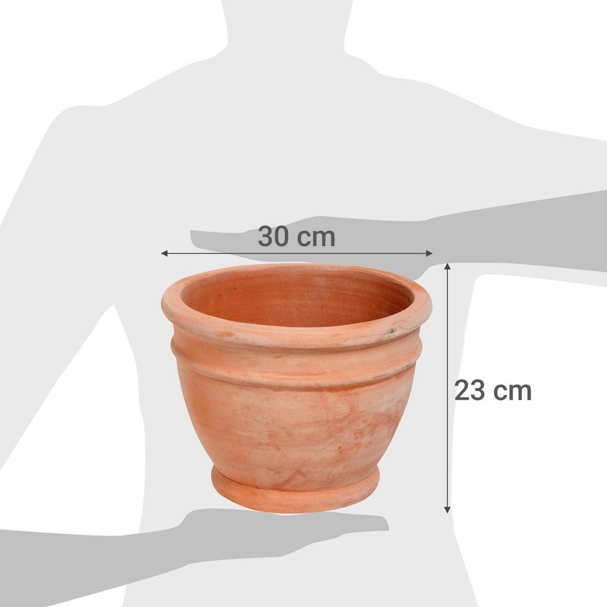 CASA BONITA - Macetero rústico de arcilla terracota