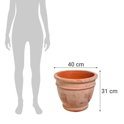 Imagen 2 del producto Macetero rústico de arcilla terracota