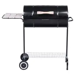 MR BEEF - Parrilla a Carbón con Tapa y Ruedas Fierro
