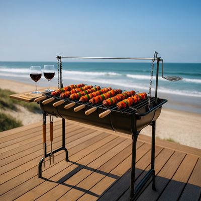 Imagen 2 del producto Parrilla a Carbón con Roldana Metal