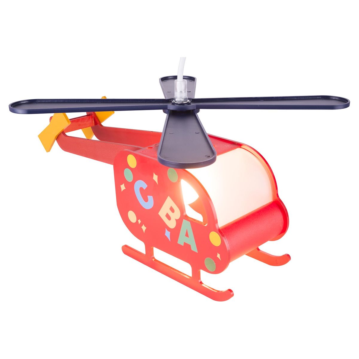 TEMPORA - Lámpara Colgante Helicóptero Plástico Multicolor
