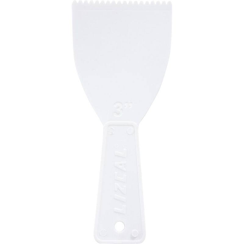 LIZCAL - Espátula dentada plástico 3''