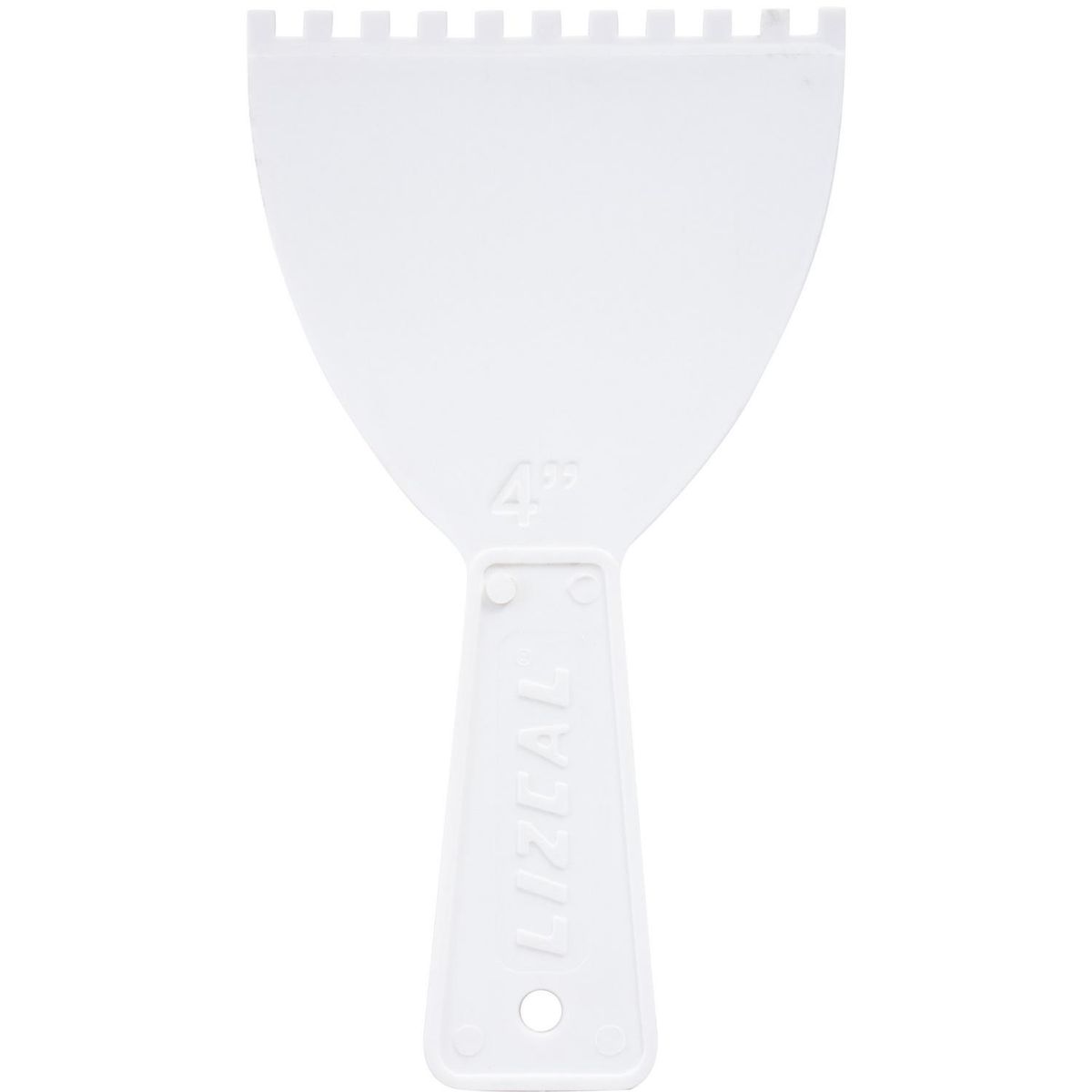 LIZCAL - Espátula dentada plástico 4''
