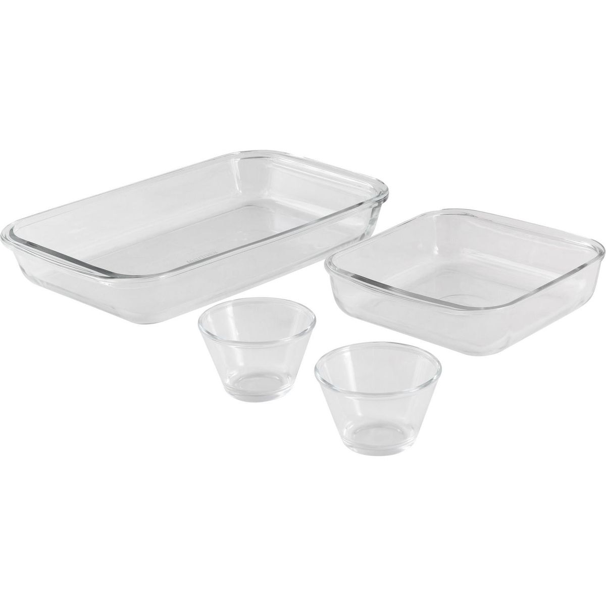 MARINEX - Kit Asaderas Marinex Refractario 4 Piezas Rectangular y Flaneras