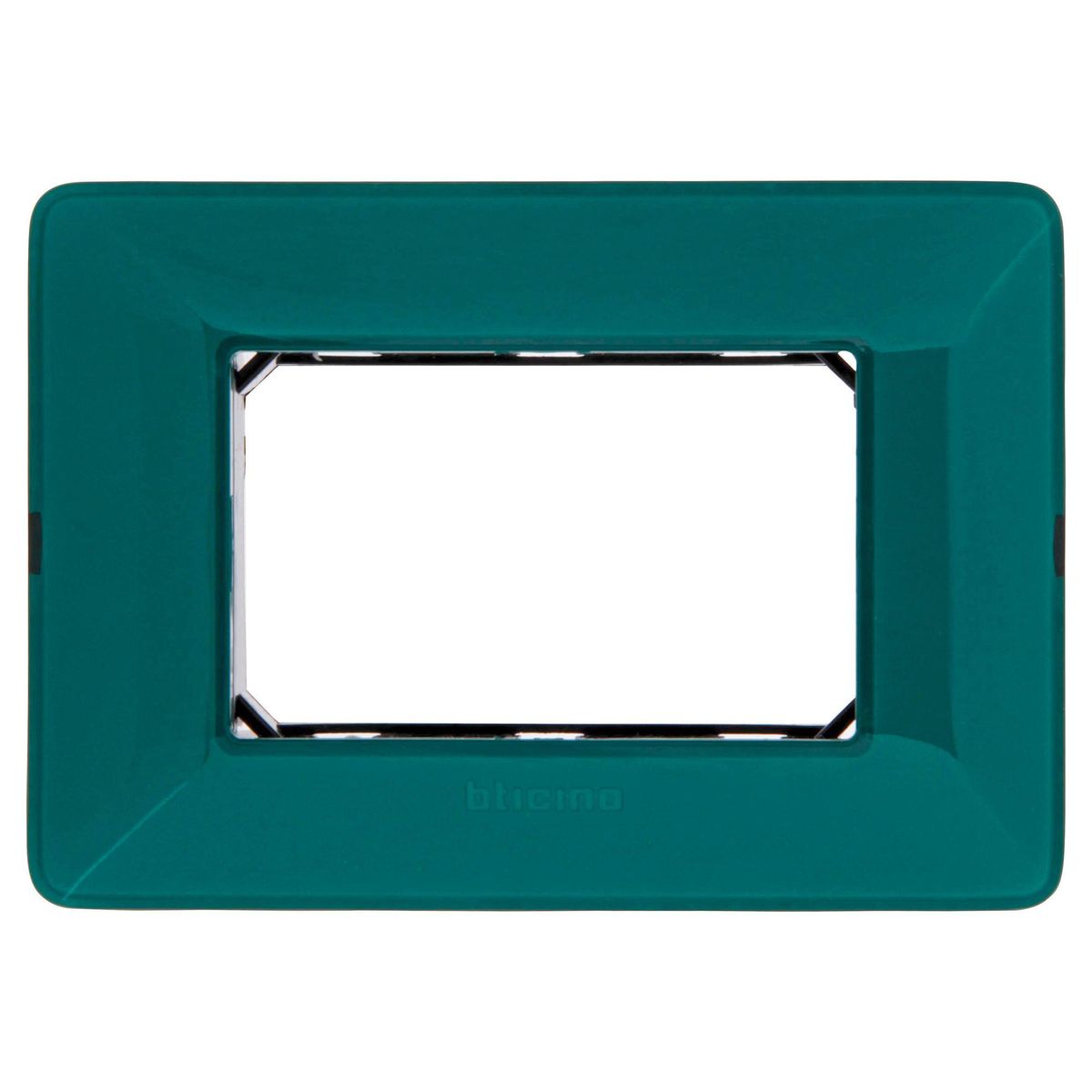 BTICINO - Placa 3 módulos con soporte Esmeralda