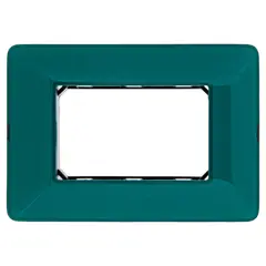 BTICINO - Placa 3 Módulos Con Soporte Esmeralda
