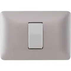 BTICINO - Interruptor Simple Armado (9/12) Titanio Claro