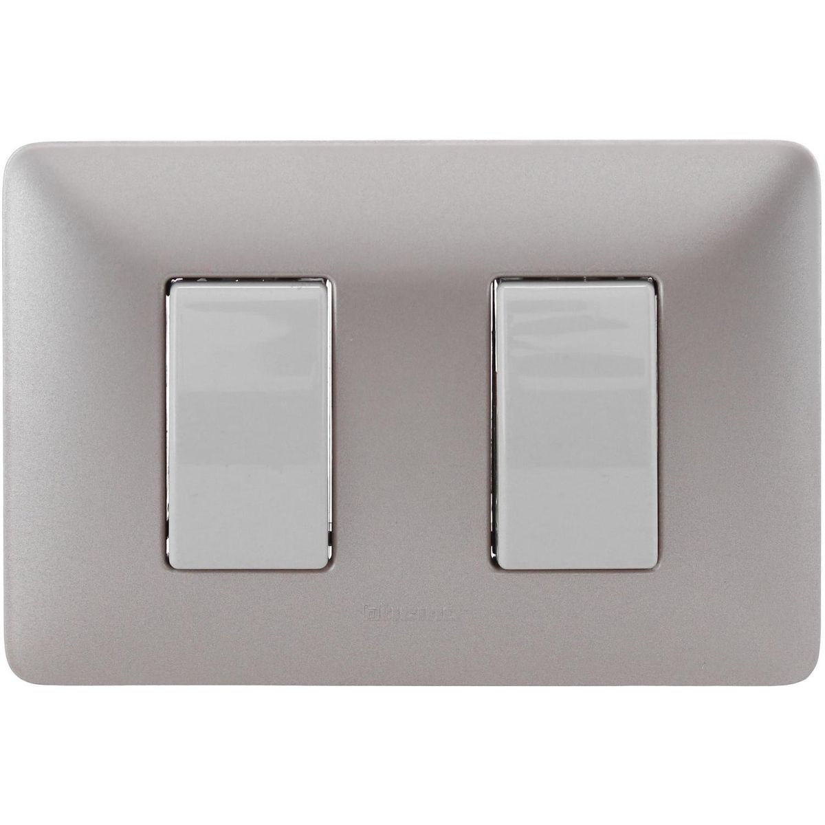 BTICINO - Interruptor Doble Armado (9/15) 16A Titanio Claro