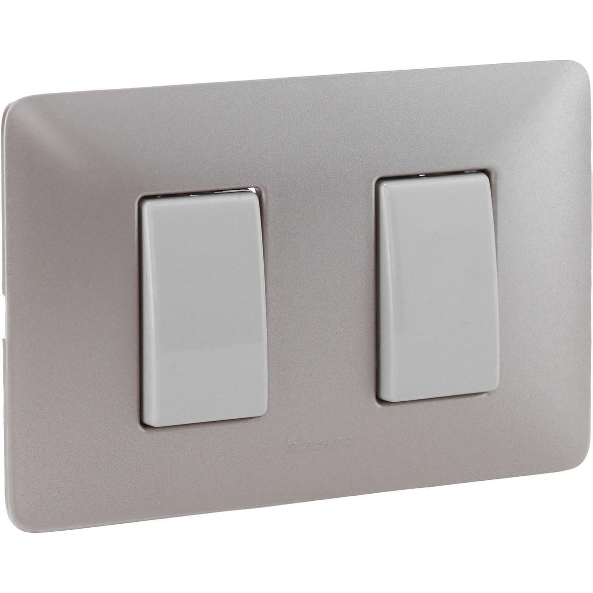 BTICINO - Interruptor Doble Armado (9/15) 16A Titanio Claro