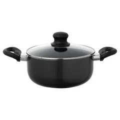 Olla de Aluminio 20 cm 2 l Negro Gourmet