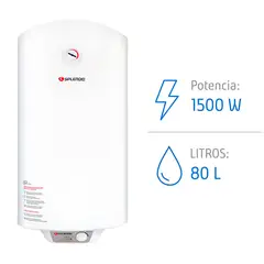 SPLENDID - Termo Eléctrico 80 Litros 1500 W de Muro