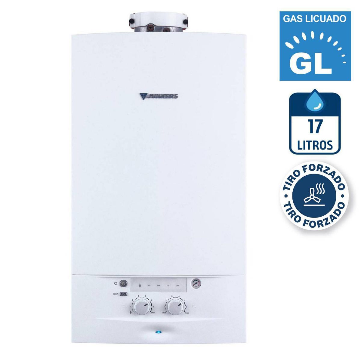 JUNKERS - Caldera Mural Gas Licuado 17 Litros 30 kW de Muro