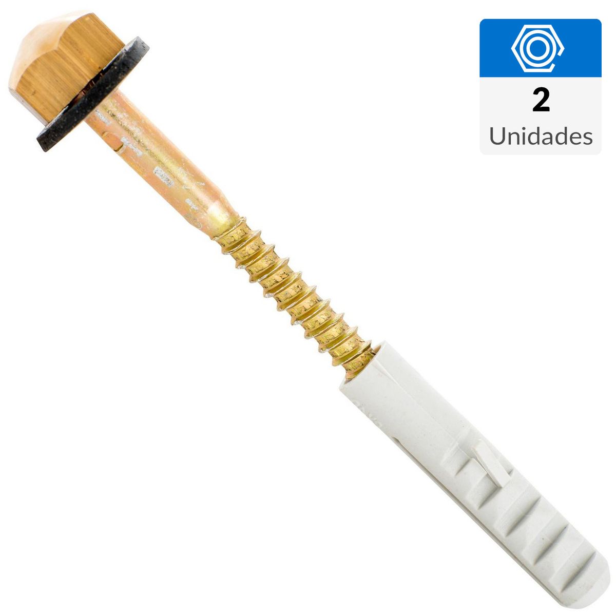 ROCCO - Tornillo para Estanque Bronce 3/4"x1/4" 2 unidad(es)