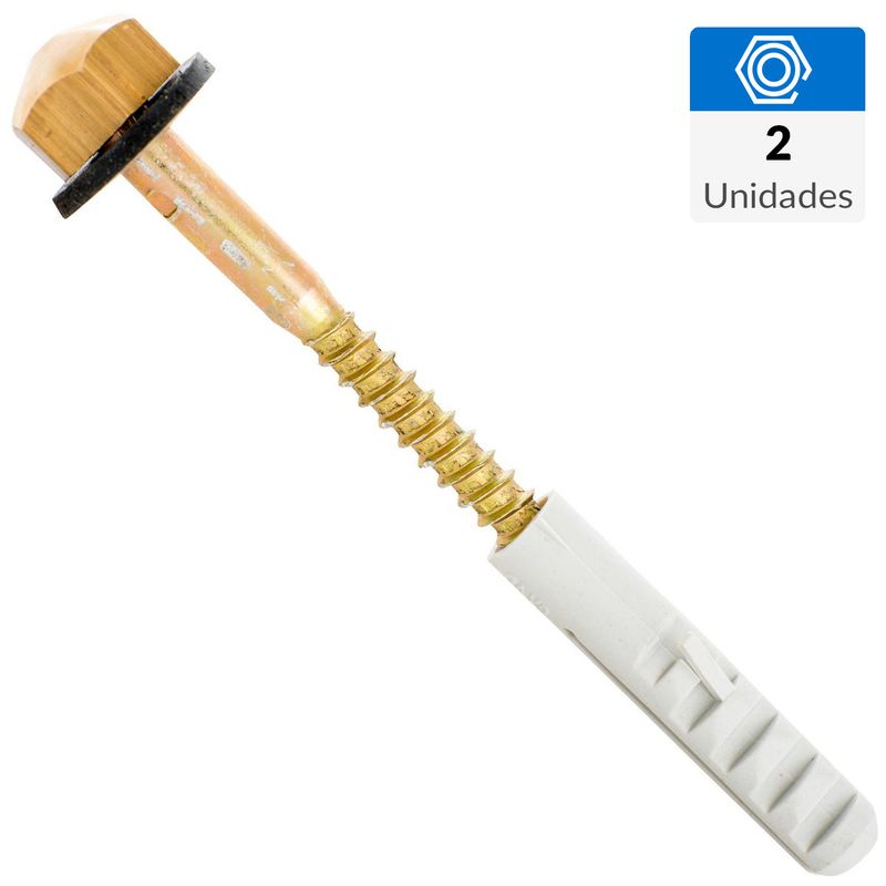 ROCCO - Tornillo  Cabeza   3/4 mm 1/4 " 2 Unidades