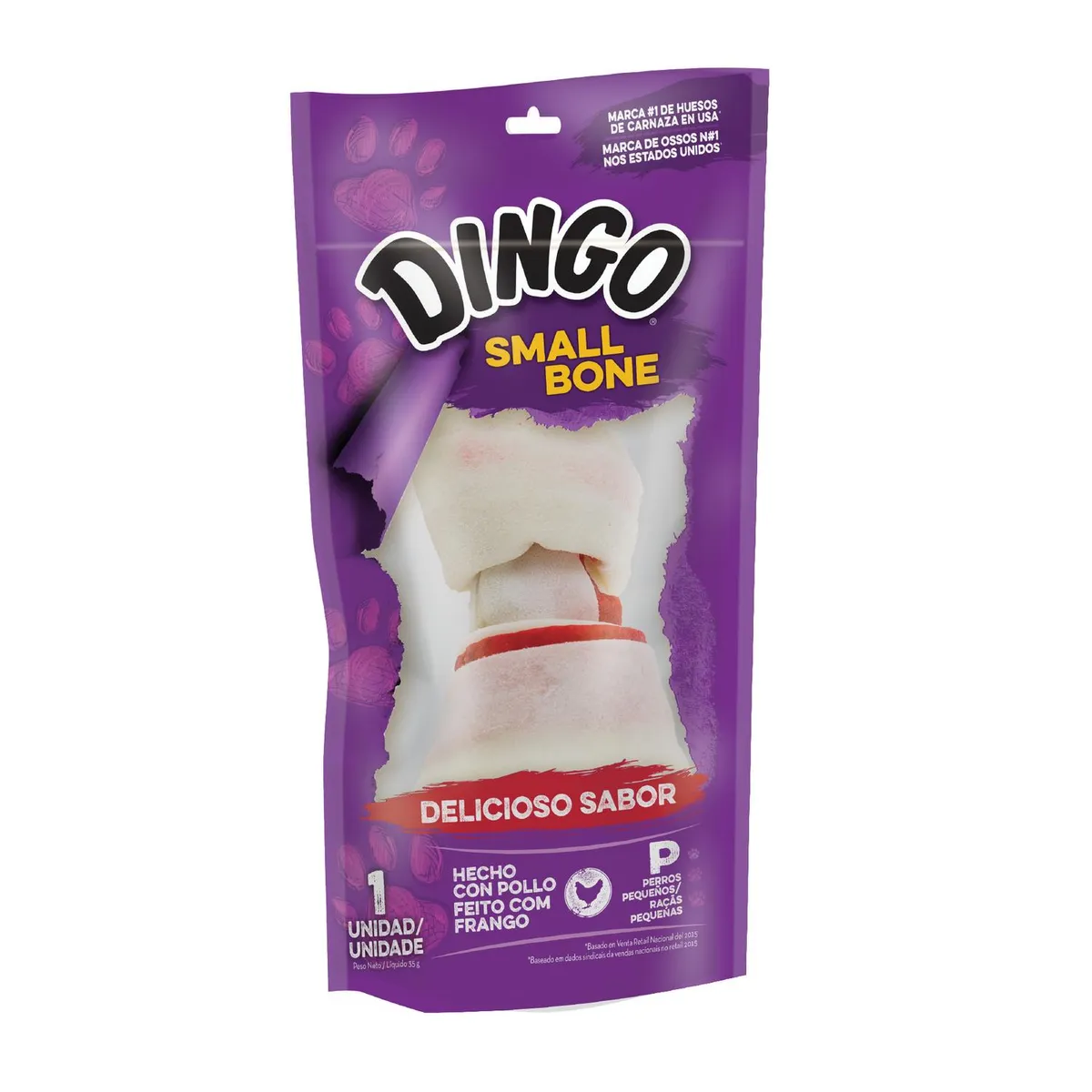DINGO - Dingo Hueso para Perro Todas las edades Carne 0.039 kg