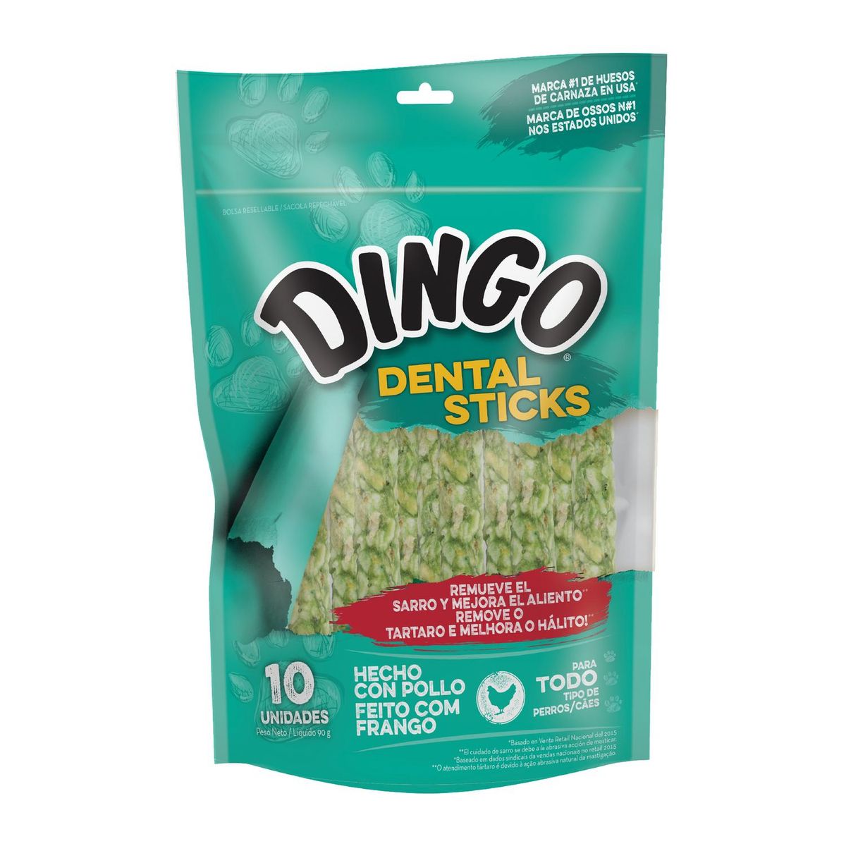 DINGO - Dingo Palitos para Perro Todas las edades Carne 0.087 kg