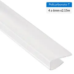 DVP - 2.15m x 4 a 6mm Perfil Policarbonato T traslúcido
