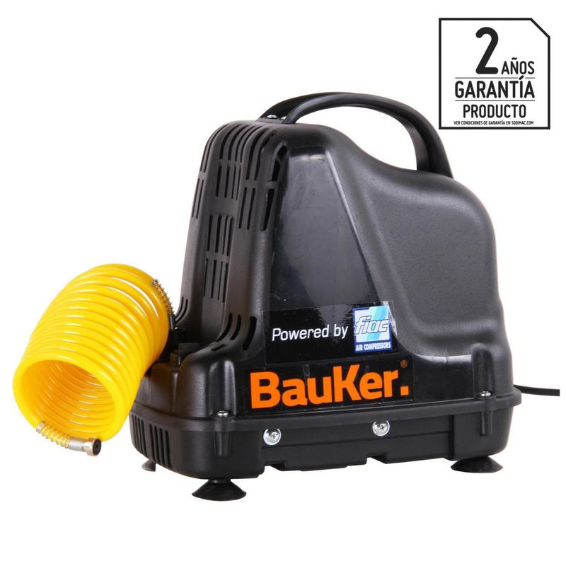 BAUKER - Compresor de Aire Portátil 1.1 HP 24 Litros 910543 0000F