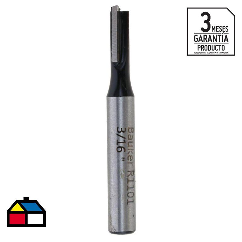 BAUKER - Fresa media caña 1/2"