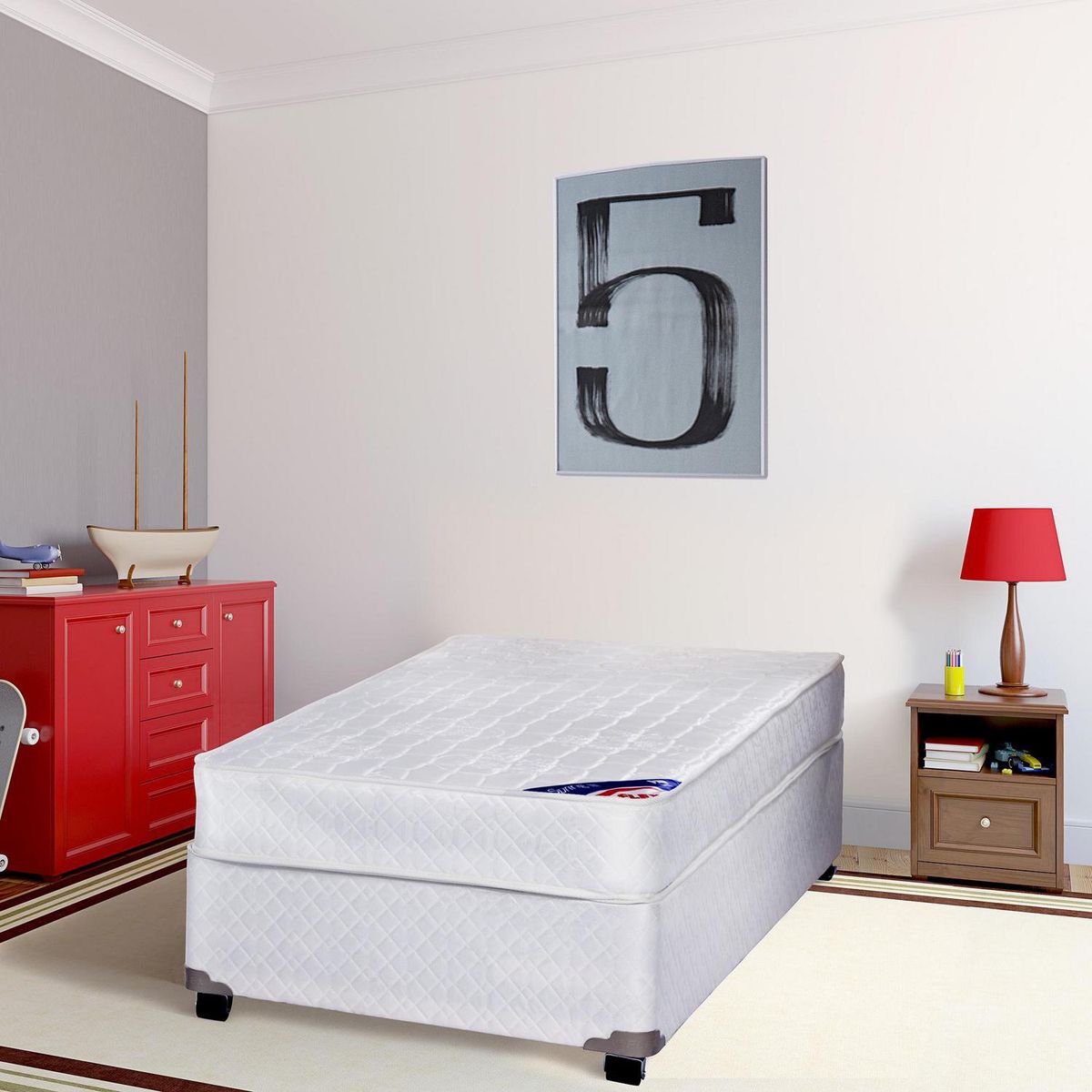 FLEX - Colchón 1 plaza blanco