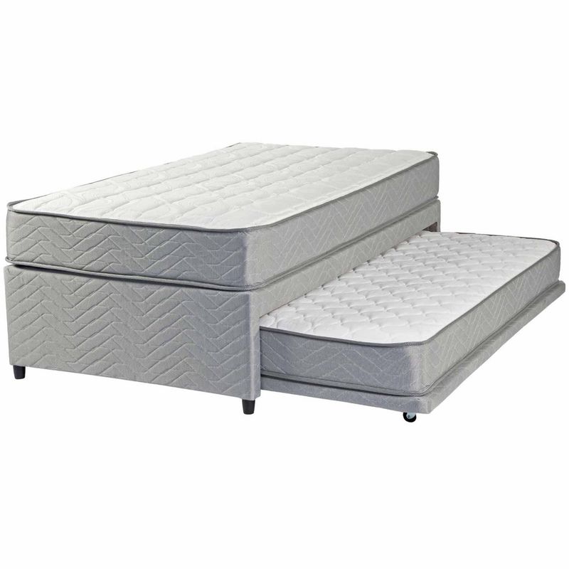 FLEX - Cama 1 Plaza Nido Therapedic Gris
