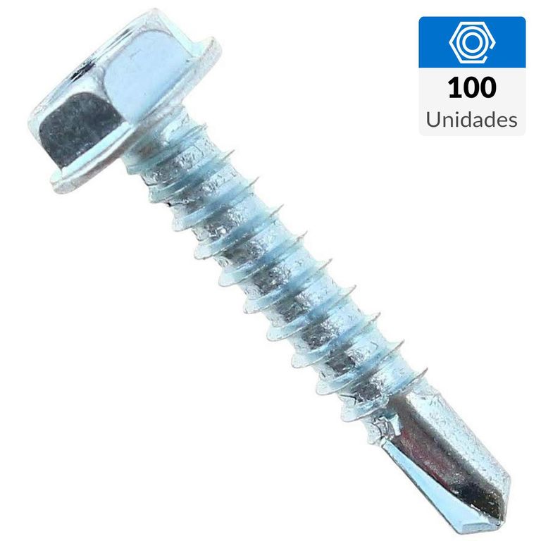 Tornillo Autoperforante Metal 1 " 10 mm 100 unidad(es)