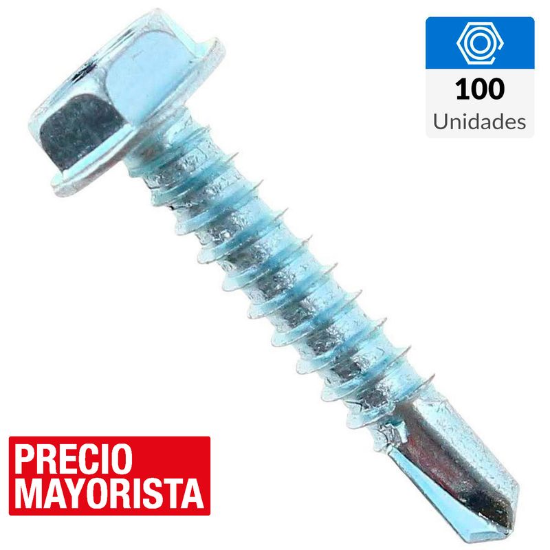 MAMUT - Tornillo Autoperforante Cabeza Phillips Metal 1 " 10 mm 100 Unidades