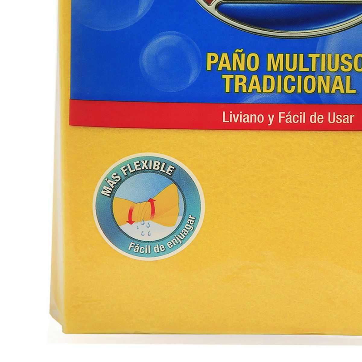 VIRUTEX - Paño multiuso tradicional x3 absorbente amarillo