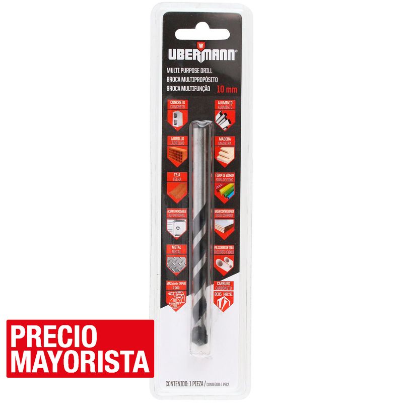UBERMANN - Broca multipropósito 10x120 mm