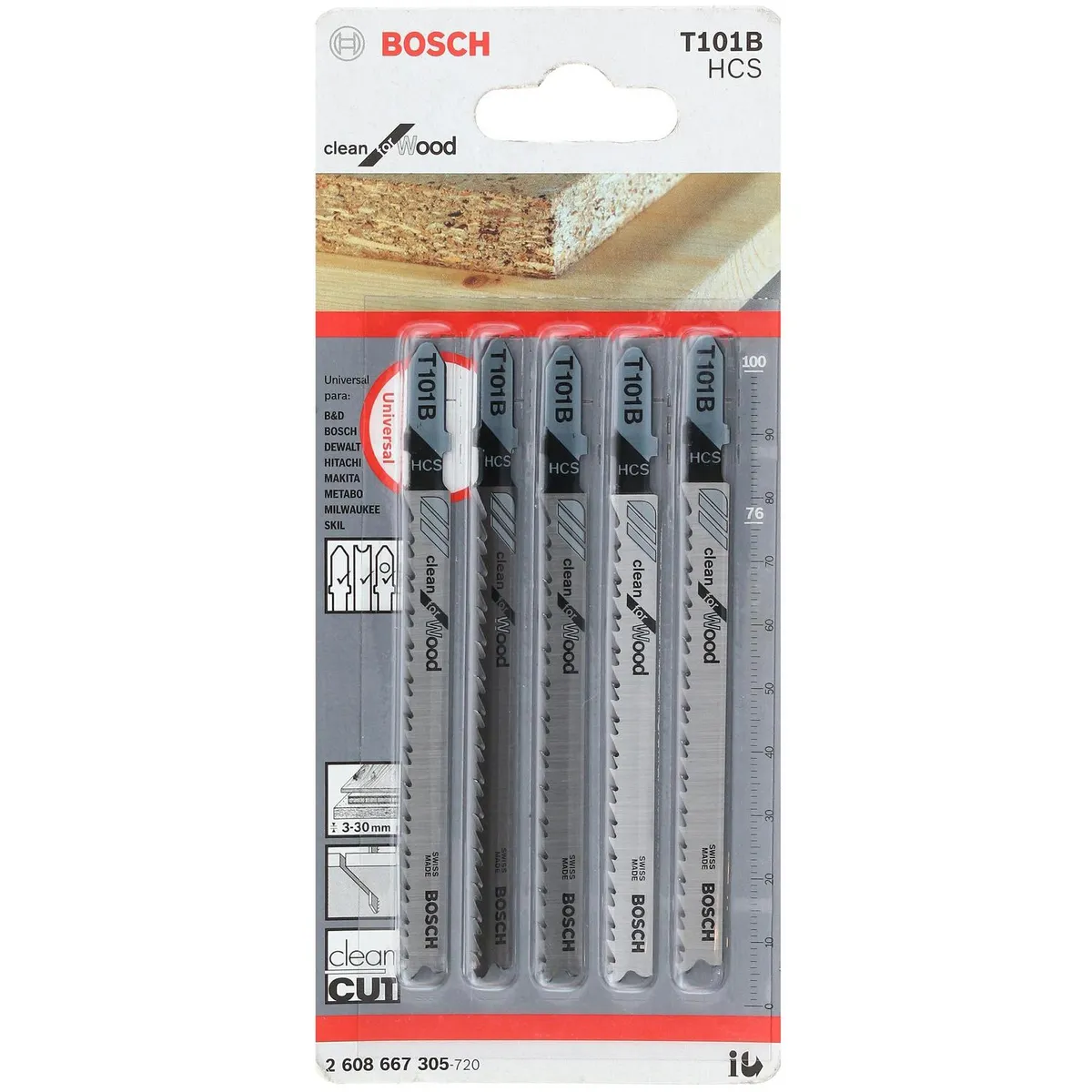 BOSCH - Hoja para sierra caladora 100 mm