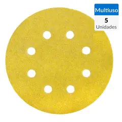 BAUKER - Set de discos de lija grano 80 5 unidades