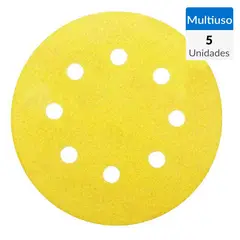 BAUKER - Set de discos de lija grano 120 5 unidades