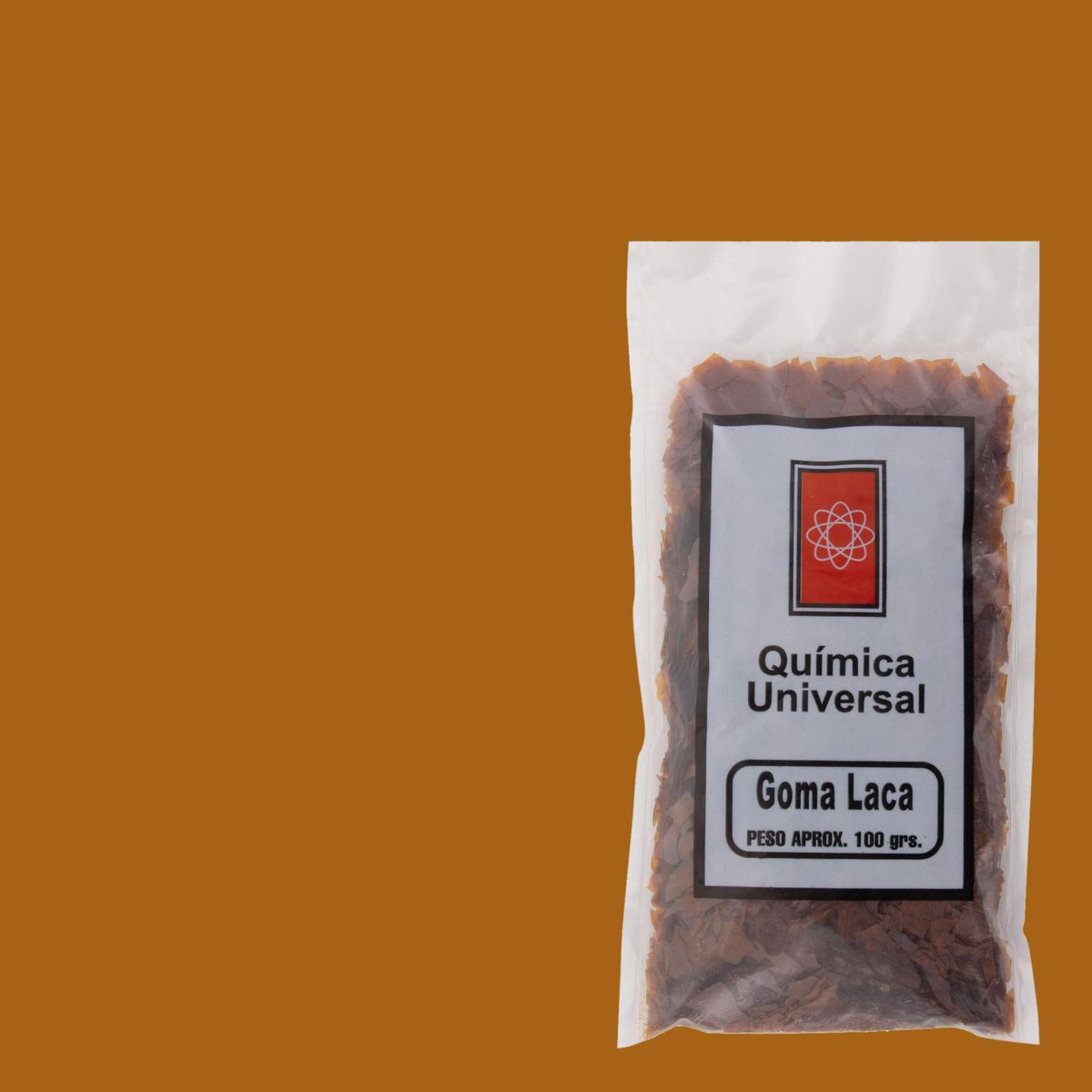 QUIMICA UNIVERSAL - Goma Laca Mate 0.100 kg ambar