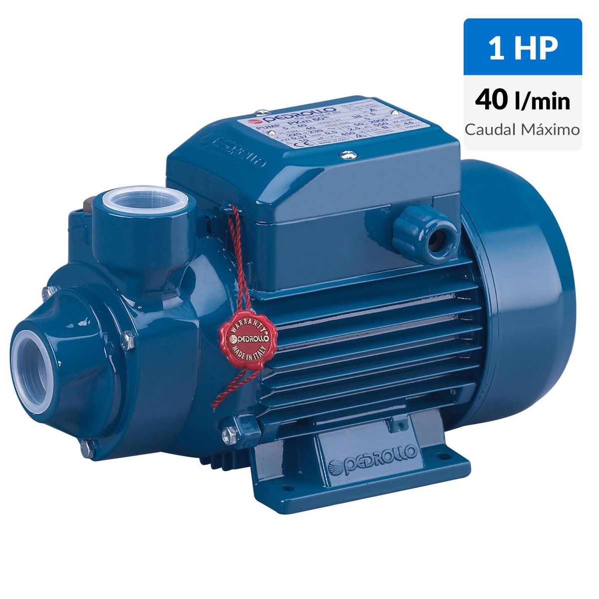PEDROLLO - Electrobomba periférica 1 HP 40 l/min