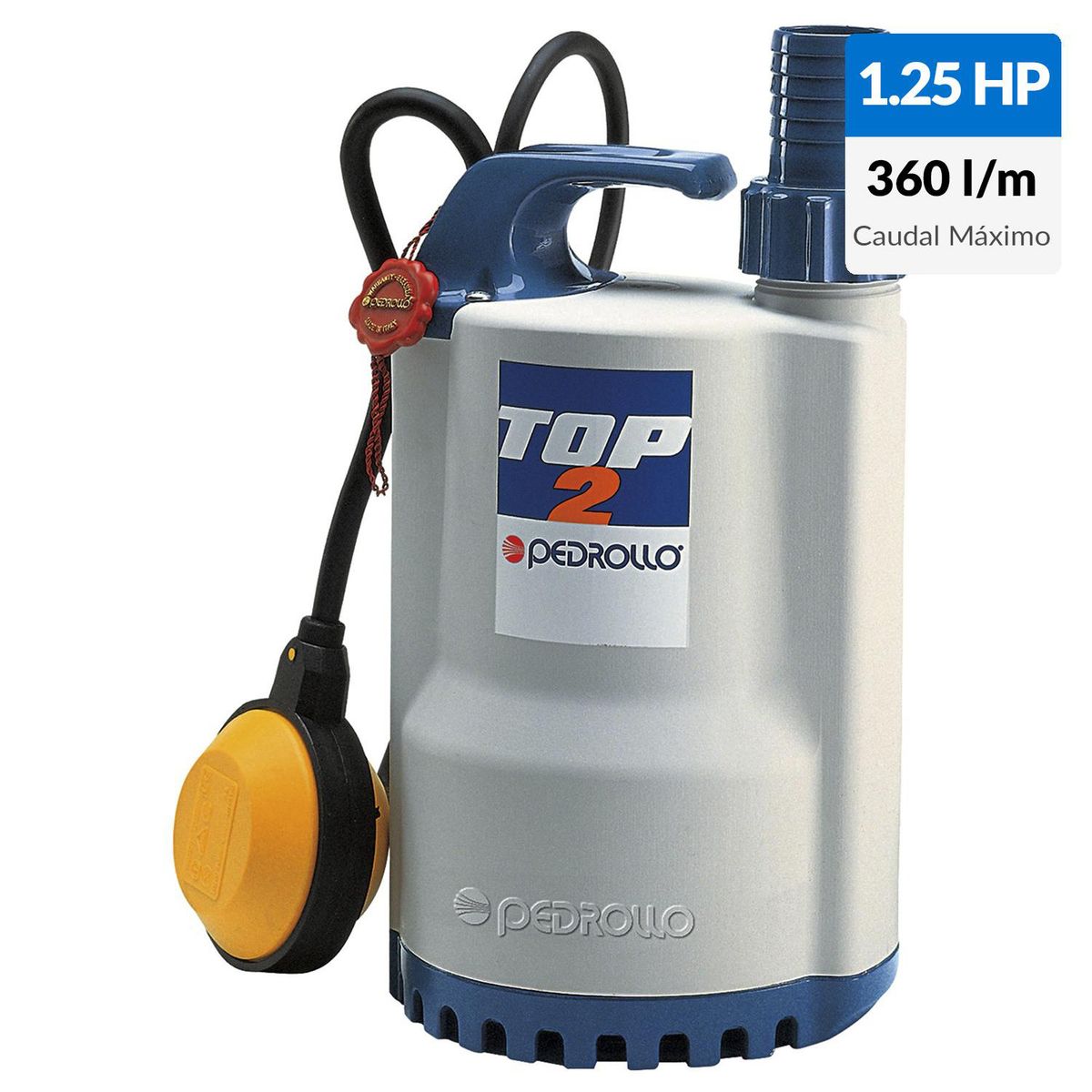 PEDROLLO - Electrobomba sumergible 1,25 HP 360 l/min