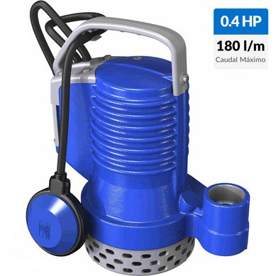 Electrobomba sumergible 0,4 HP 180 l/min