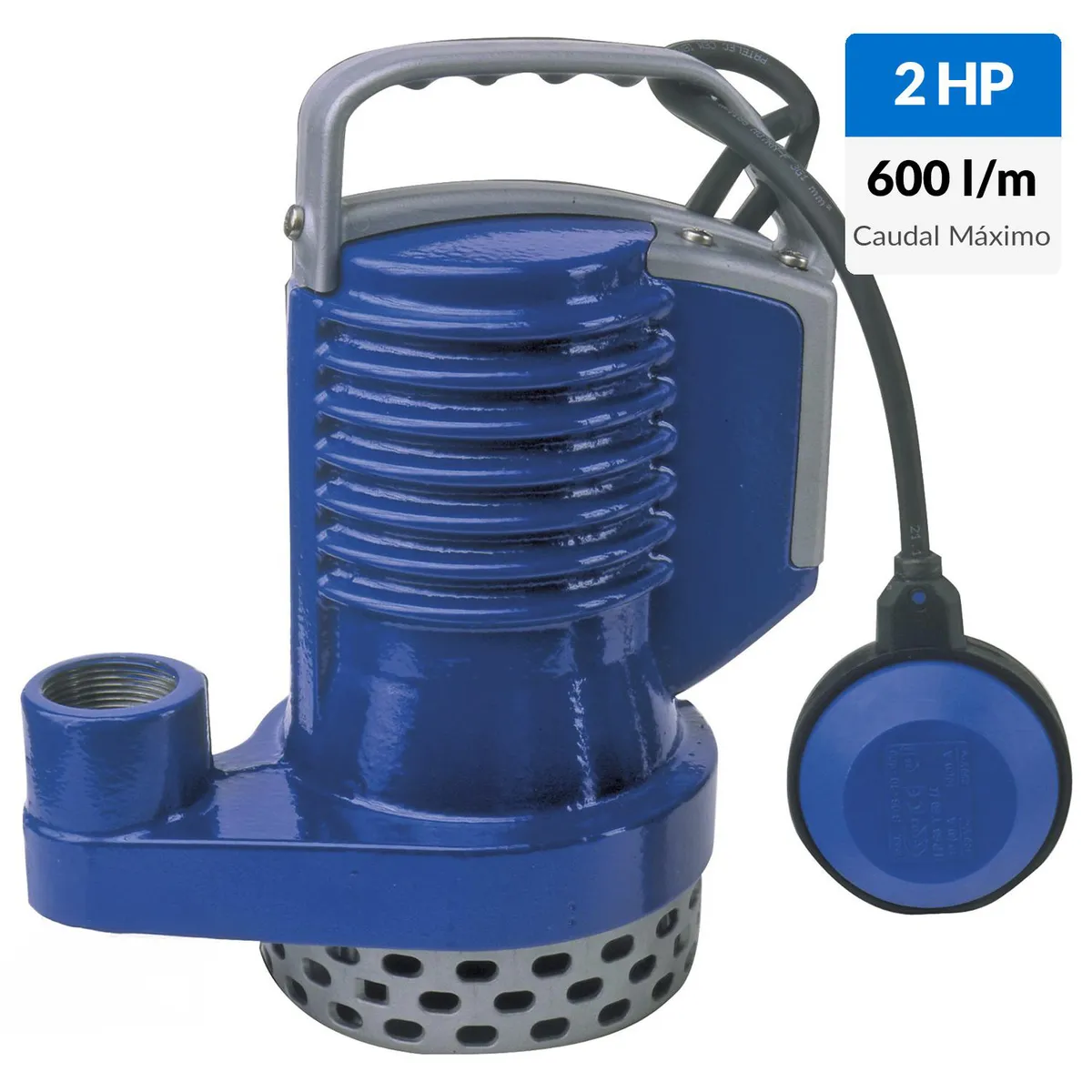 ZENITH - Electrobomba sumergible 2 HP 600 l/min