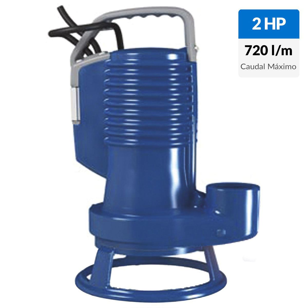 ZENITH - Electrobomba sumergible 2 HP 720 l/min