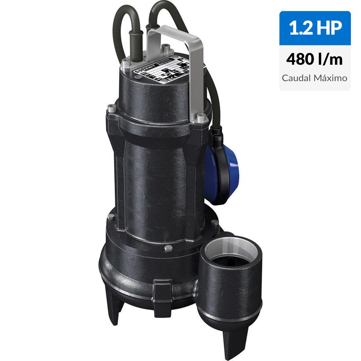 ZENITH - Electrobomba sumergible 1,2 hp 480l/min