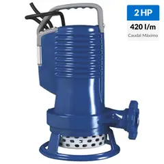 ZENITH - Electrobomba sumergible 2 HP 420 l/min