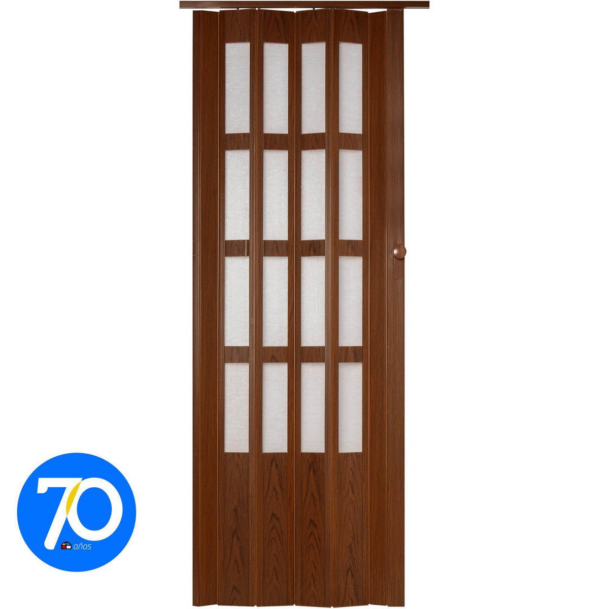 HOGGAN - Puerta Plegable PVC Caoba Lugano