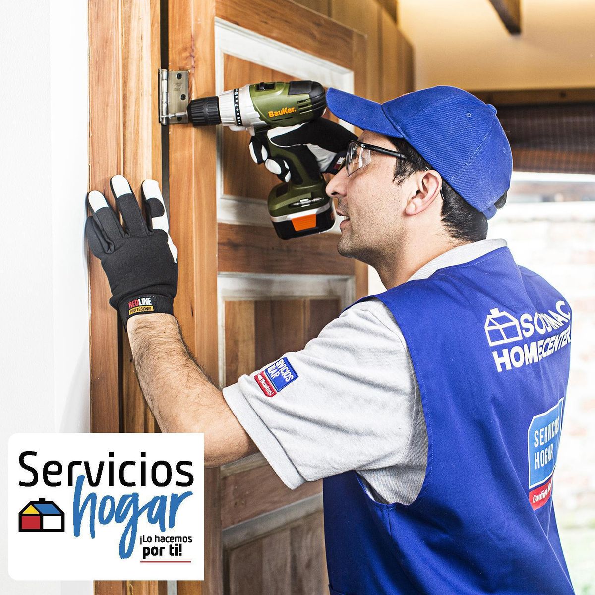 SERVICIOS HOGAR - Instalación puerta, cobertura en zona urbana de tiendas homecenter desde la serena hasta puerto montt