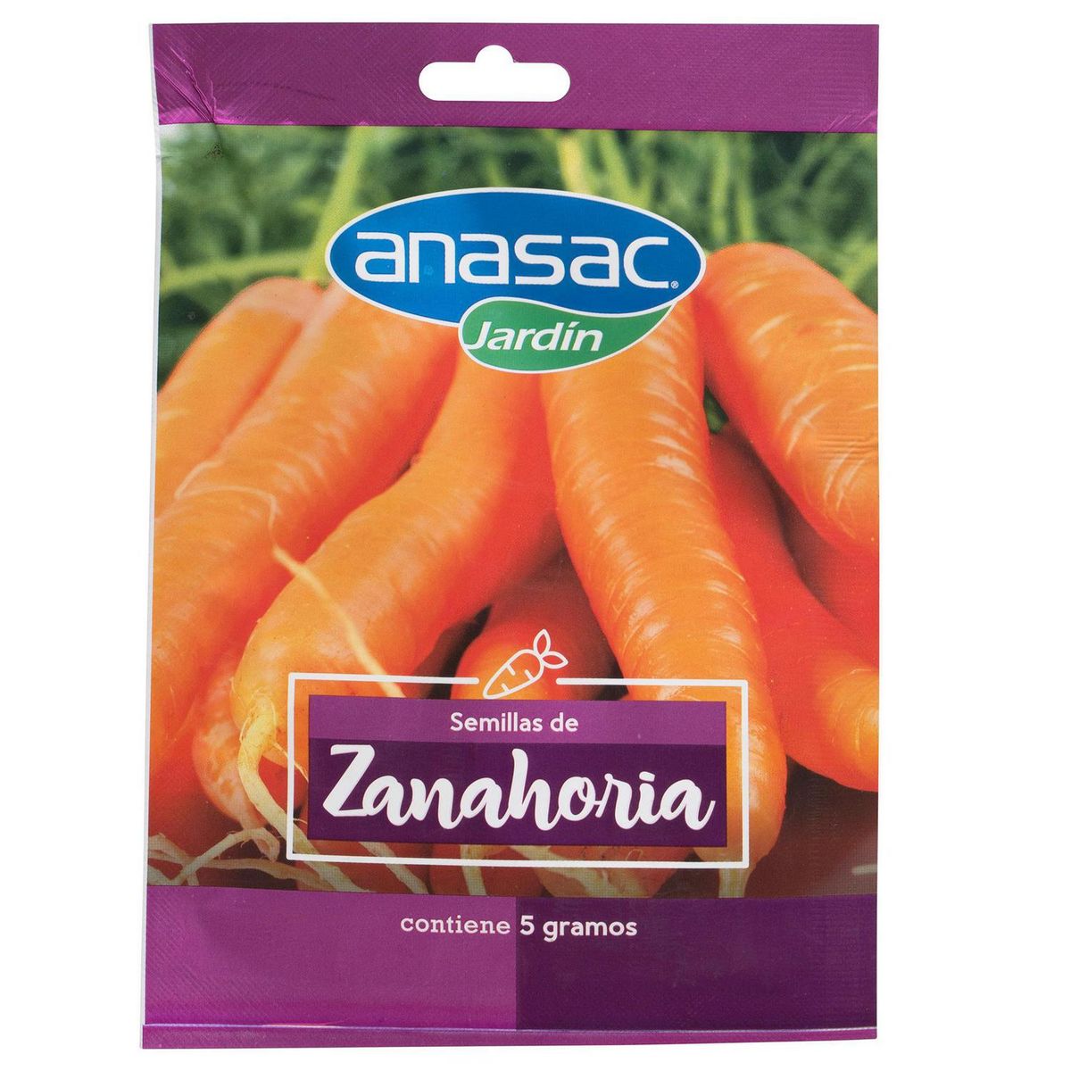 ANASAC - Semilla Zanahoria Sachet 5 gr Sachet