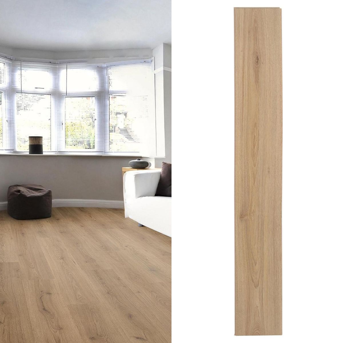 HOLZTEK - Piso Flotante 8 mm Oak Café 2.13 m2