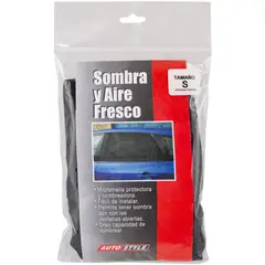 AUTOSTYLE - Sombrilla para ventana micromalla negro