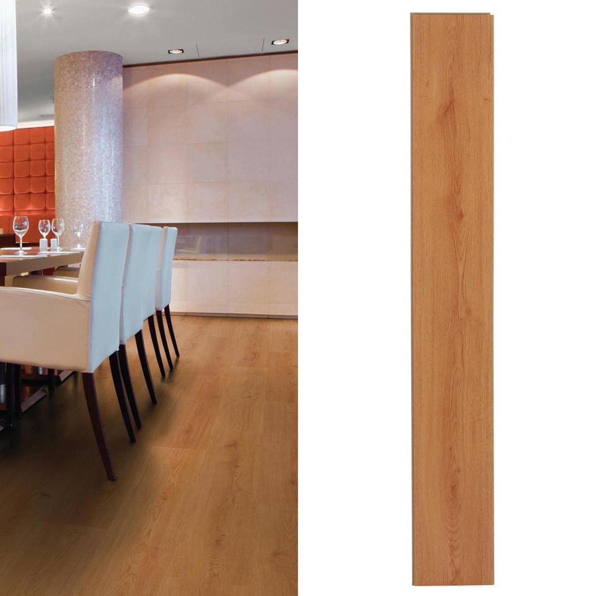 HOLZTEK - Piso Flotante 8 mm Cerezo Silvestre Café 2.13 m2