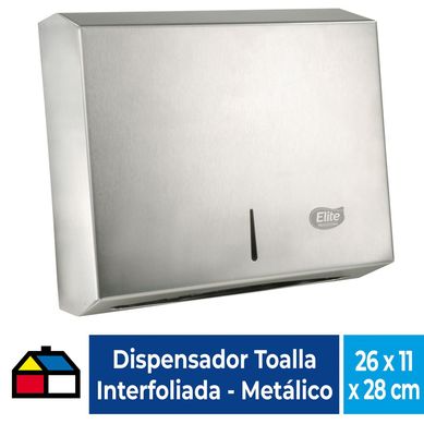 Dispensador toalla interfoliada acero inox