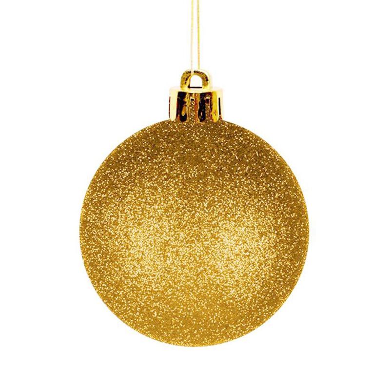 DEAR SANTA - Esferas 6 cm dorado escachado x12