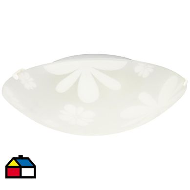 Plafn 30 cm 2 luces 60 W
