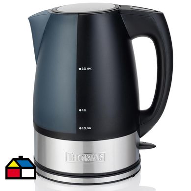 Hervidor elctrico 2 litros gris/negro